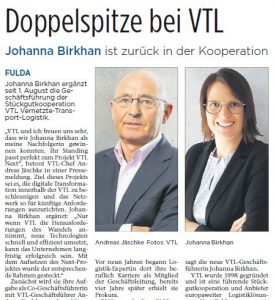 Doppelspitze bei VTL